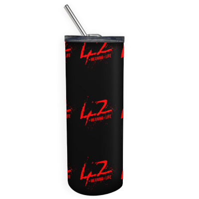 42 The Meaning Life Skinny Tumbler Designed By Icang Waluyo