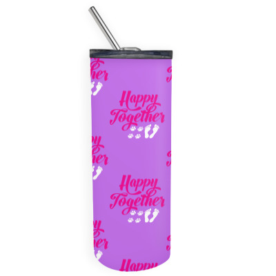 Happy Together With Pet Skinny Tumbler Designed By Icang Waluyo
