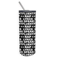 I Speak Fluent Rap Lyrics Skinny Tumbler | Artistshot