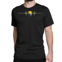 Heartbeat Design Bosnian Flag Bosnia T Shirt Classic T-shirt | Artistshot