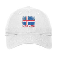 Icelandic Iceland Flag Shirt Vintage Country Distressed Gift T Shirt Adjustable Cap | Artistshot