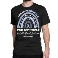 I Wear Periwinkle For My Uncle Ibs Irritable Bowel Syndrome T Shirt Classic T-shirt | Artistshot