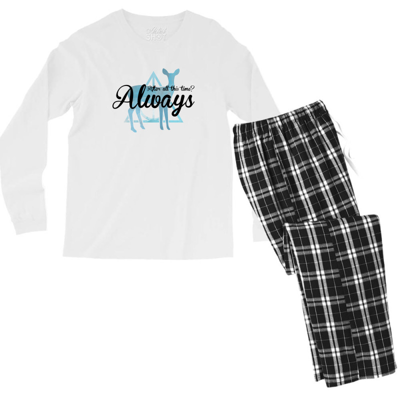 After All This Time Always For Light Men's Long Sleeve Pajama Set by autlu2024 | Artistshot