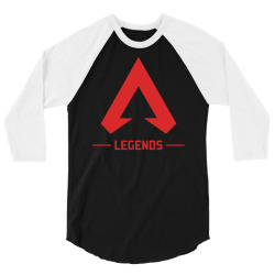 apex legends t shirt merch icon red 3/4 Sleeve Shirt | Artistshot