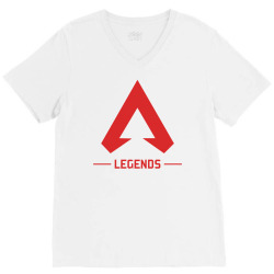 apex legends t shirt merch icon red V-Neck Tee | Artistshot