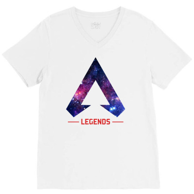 Apex Legends Galaxy T Shirt Merch Icon Red V-neck Tee Designed By Badaudesign