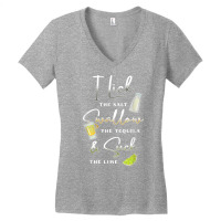 I Lick Salt Swallow Tequila Suck Lime Cinco De Mayo Mexico T Shirt Women's V-neck T-shirt | Artistshot