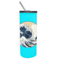 The Great Wave Off Sound Skinny Tumbler | Artistshot