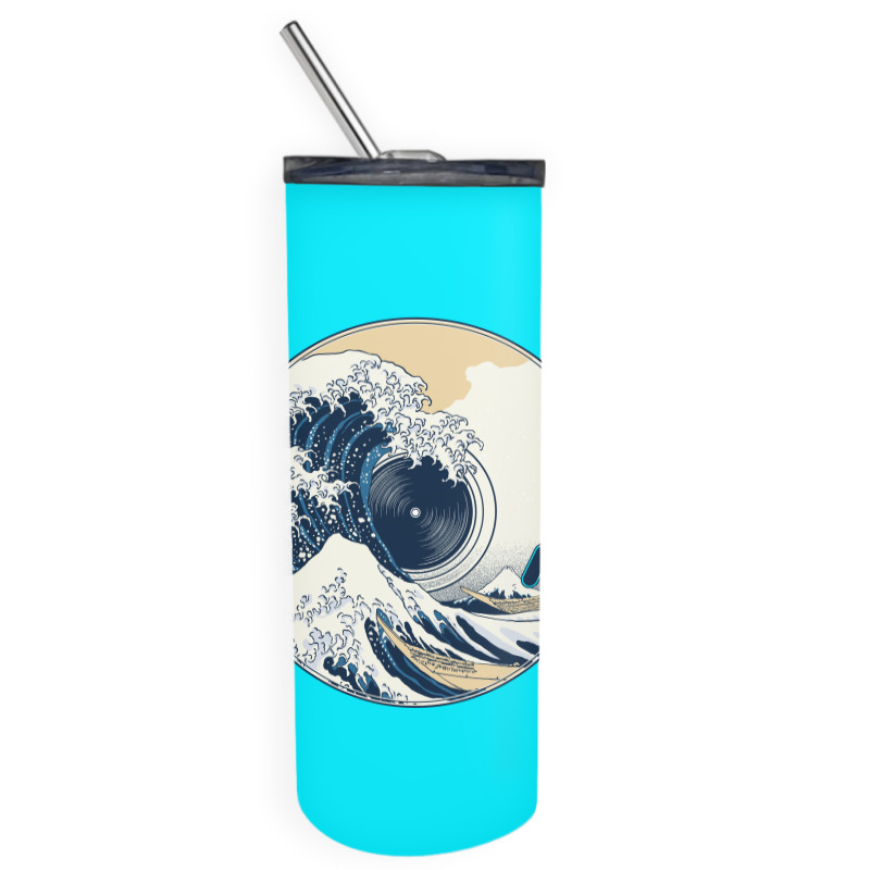 The Great Wave Off Sound Skinny Tumbler | Artistshot