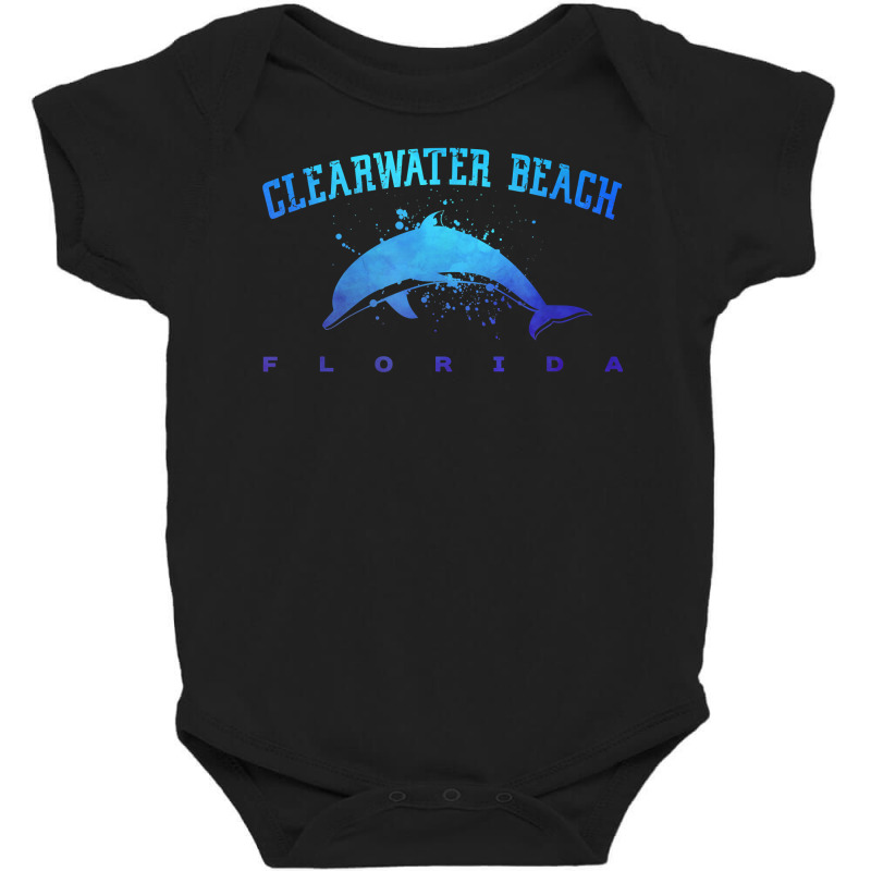 Clearwater Beach Florida Dolphin Lover Scuba Diving Vacation T Shirt Baby Bodysuit by kalerttjay | Artistshot