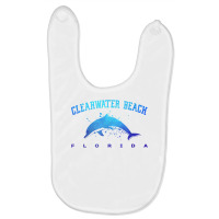 Clearwater Beach Florida Dolphin Lover Scuba Diving Vacation T Shirt Baby Bibs | Artistshot