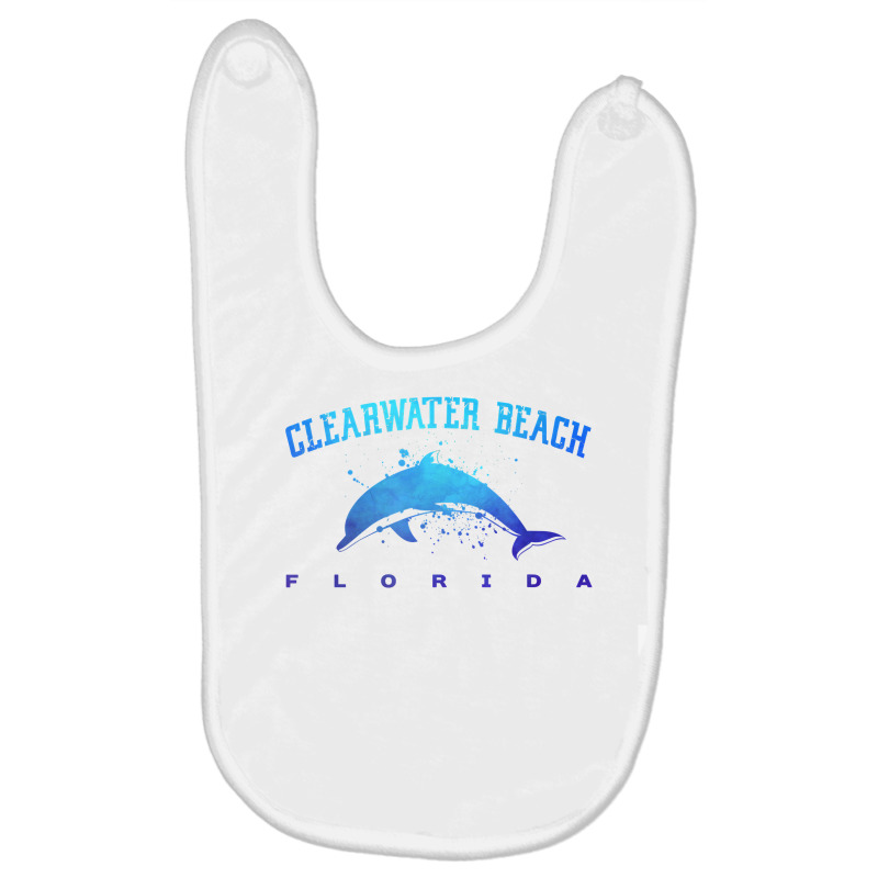 Clearwater Beach Florida Dolphin Lover Scuba Diving Vacation T Shirt Baby Bibs by kalerttjay | Artistshot