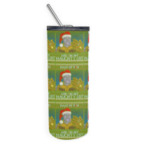 Half Of You Are On My Naughty List Skinny Tumbler | Artistshot