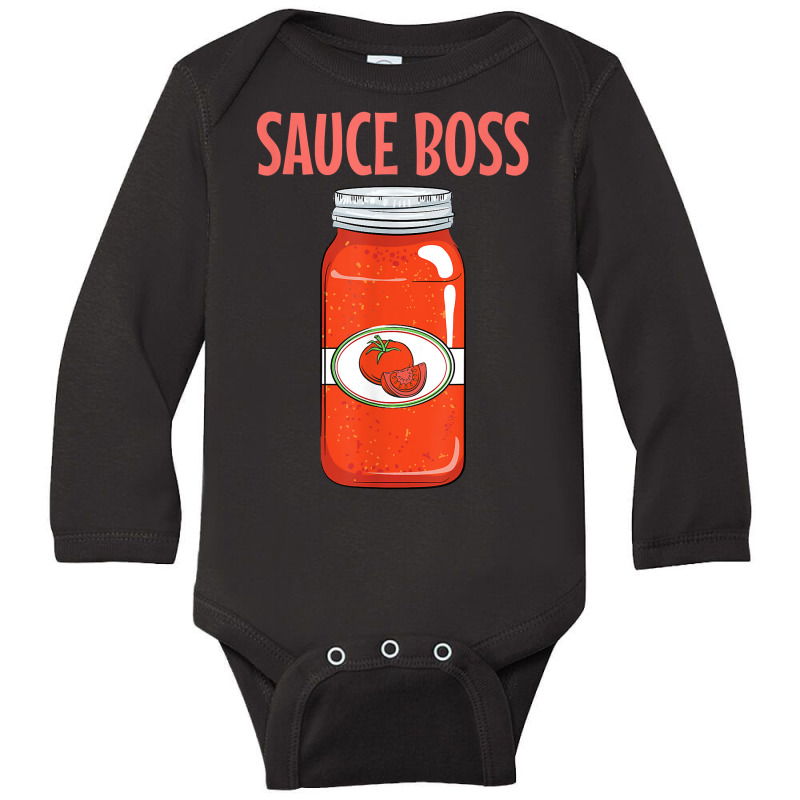 Italian Marinara Spaghetti Sauce Boss T Shirt Long Sleeve Baby Bodysuit by sabadmscoastlw | Artistshot