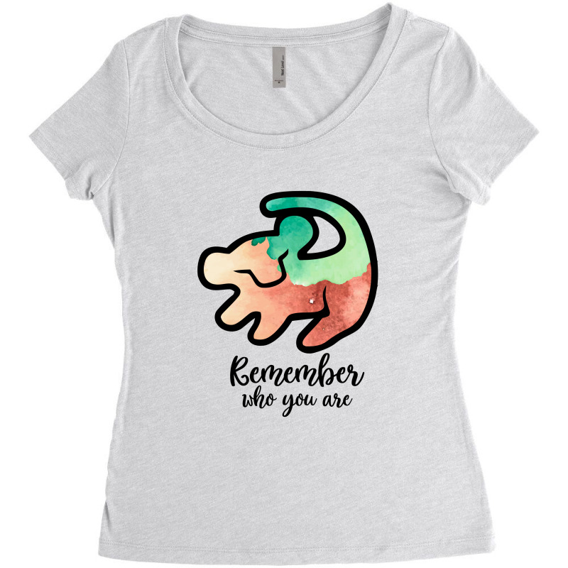 Simba Remember Who You Are For Light Women's Triblend Scoop T-shirt by autlu2024 | Artistshot