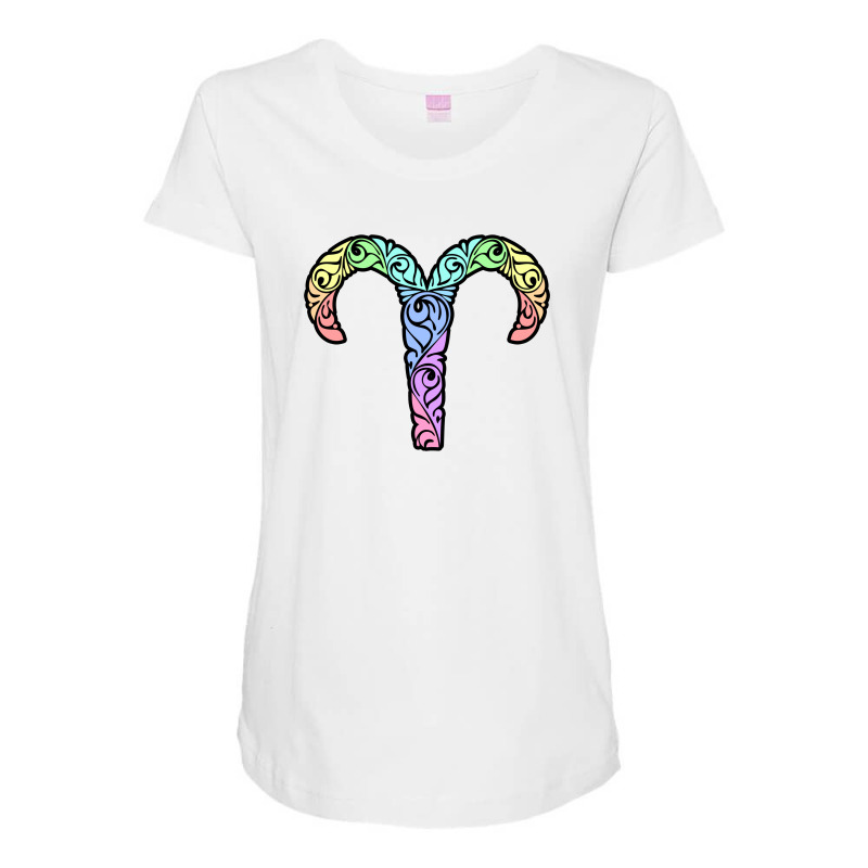 Aries Maternity Scoop Neck T-shirt by autlu2024 | Artistshot