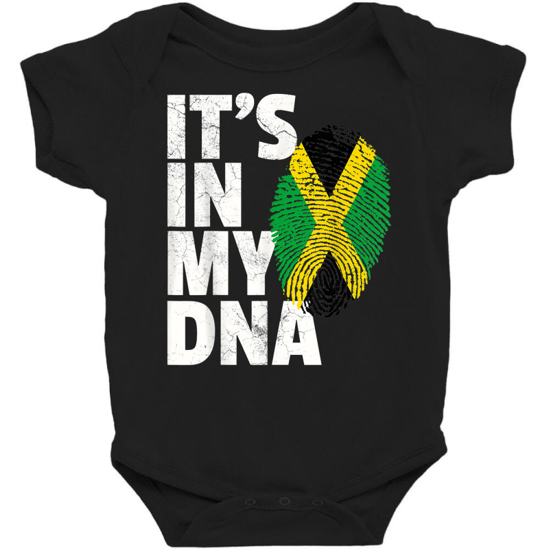 It's In My Dna Jamaican Jamaica Flag Pride National Country T Shirt Baby Bodysuit by sabadmscoastlw | Artistshot