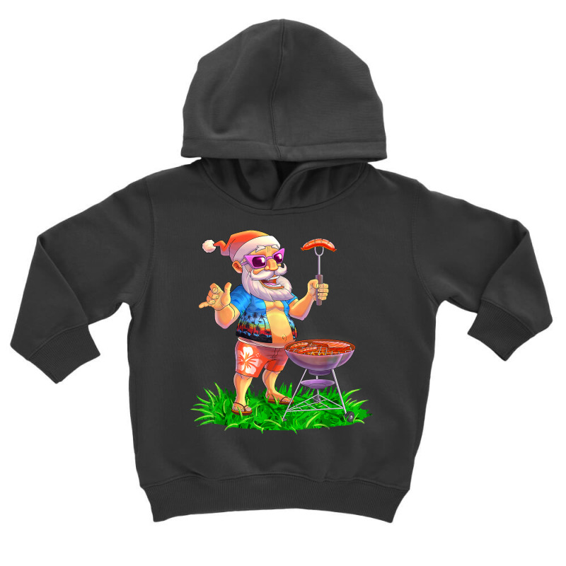 Santa Claus Bbq Party Grill Smoker Steak Sausage Christmas T Shirt Toddler Hoodie by rostinoko | Artistshot