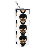 Bearded Face Skinny Tumbler | Artistshot