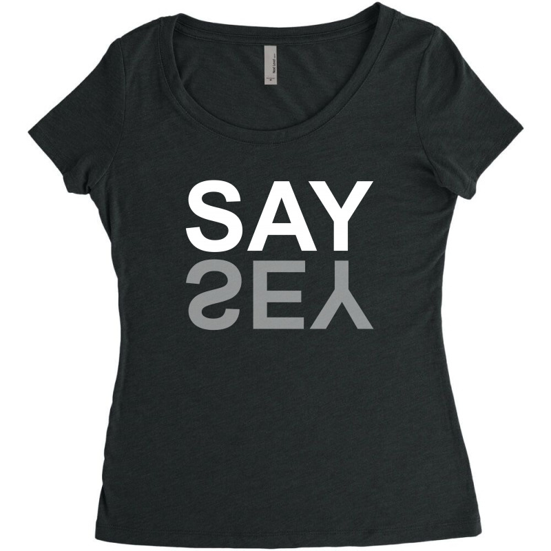 Say Yes For Dark Women's Triblend Scoop T-shirt by autlu2024 | Artistshot