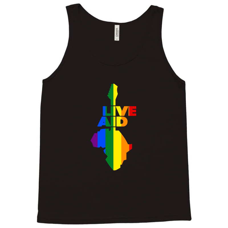 Live Aid Band Aid 1985 Symbol Lgbt Tank Top by autlu2024 | Artistshot