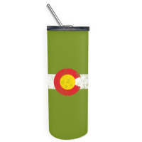 Vintage Colorado Flag Skinny Tumbler | Artistshot