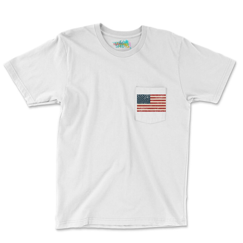 American Flag Pocket T-shirt | Artistshot