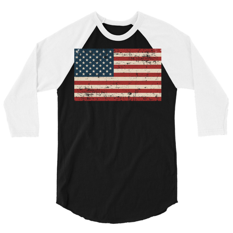 American Flag 3/4 Sleeve Shirt | Artistshot