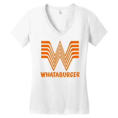 Whataburger Women's V-neck T-shirt Designed By Parashiel