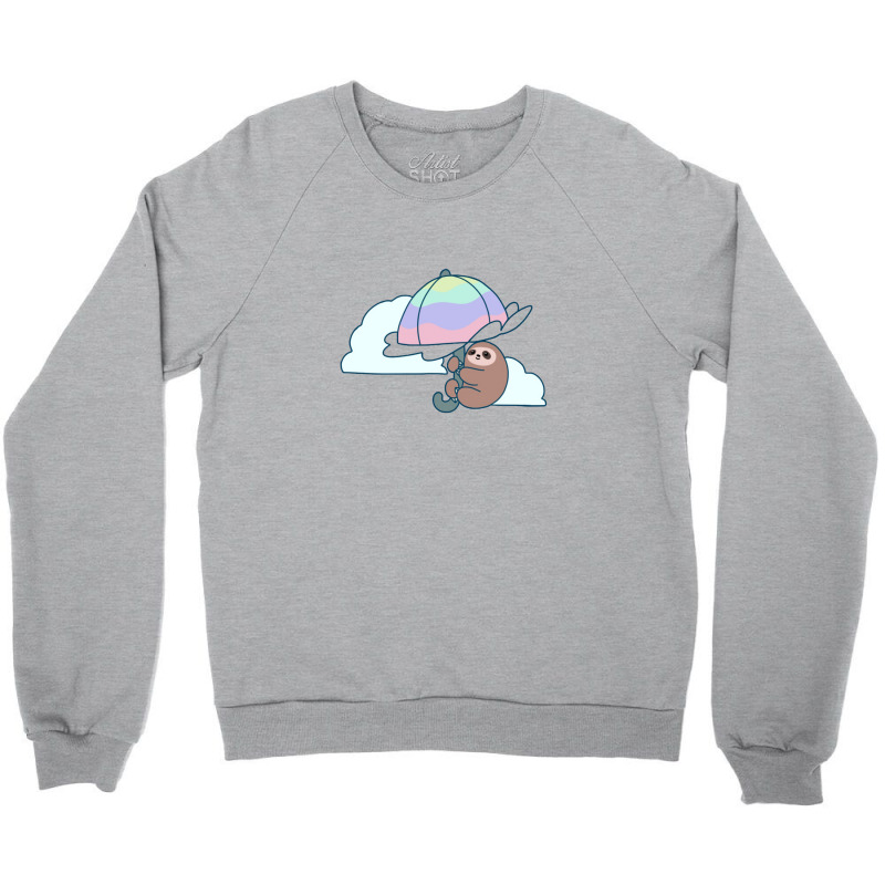 Parasol Sloth Crewneck Sweatshirt by BLACKSTONE | Artistshot