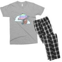 Parasol Sloth Men's T-shirt Pajama Set | Artistshot