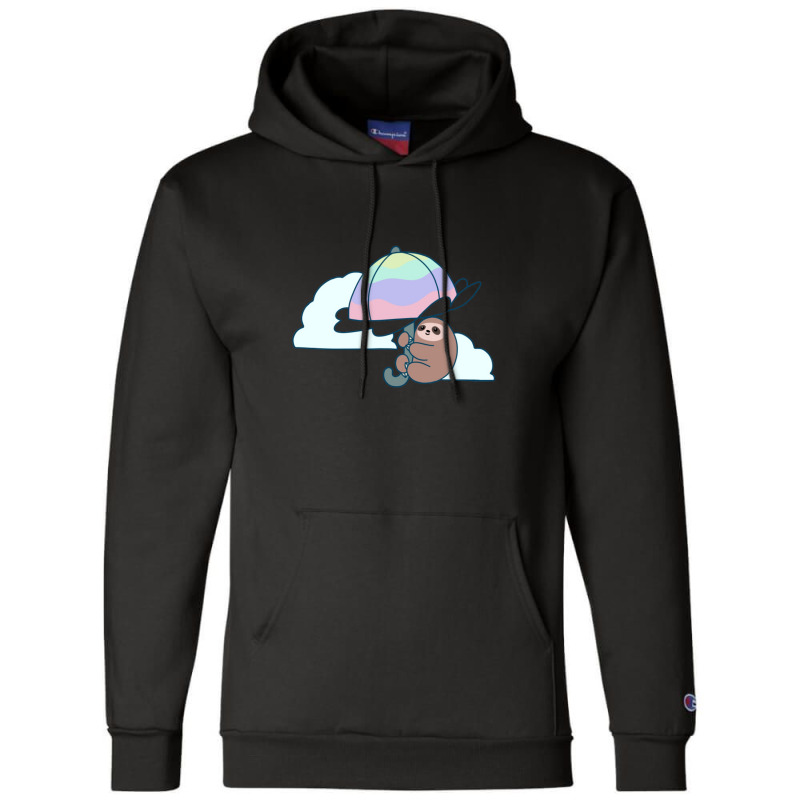 Parasol Sloth Champion Hoodie by BLACKSTONE | Artistshot