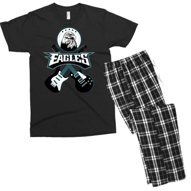 Custom Eagles Band Logo Men's T-shirt Pajama Set By Rahmat Shop