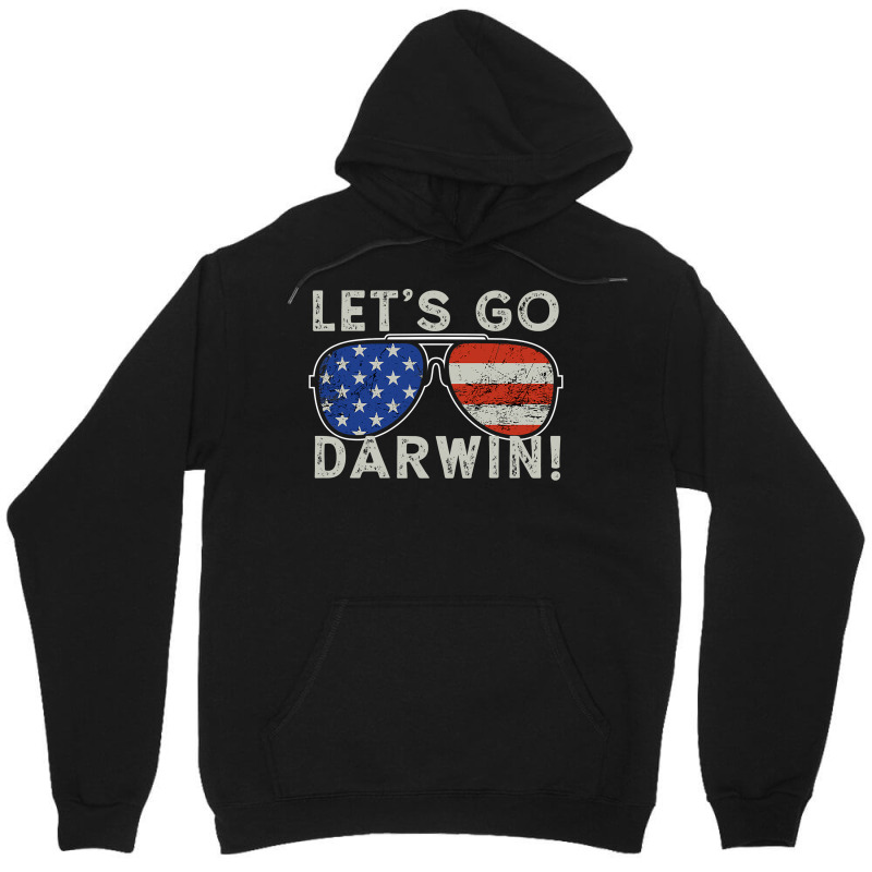 Aviator Sunglasses American Flag Let’s Go Darwin Unisex Hoodie by moonlight2270 | Artistshot