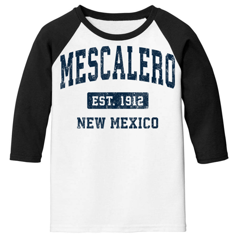 Mescalero New Mexico Nm Vintage Athletic Sports Design T Shirt Youth 3/4 Sleeve by yodishsaraveks | Artistshot