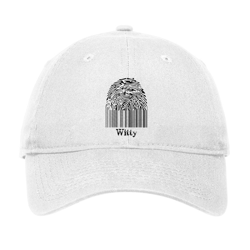 Witty Fingerprint Adjustable Cap | Artistshot