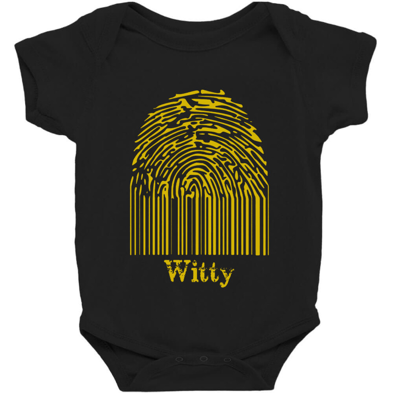 Witty Fingerprint Baby Bodysuit | Artistshot