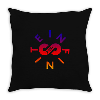 Infinite Lists Army Rainbow Throw Pillow Designed By Sengul