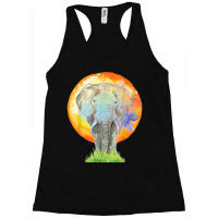 Colorful Elephant Art   Zookeeper Animal Lover Zoologist T Shirt Racerback Tank | Artistshot