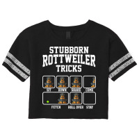 Stubborn Dog Tricks Rottweiler Dog Mom Tricks T Shirt Scorecard Crop Tee | Artistshot