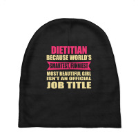 Dietitian Funniest Isn't A Jobtitle Baby Beanies | Artistshot