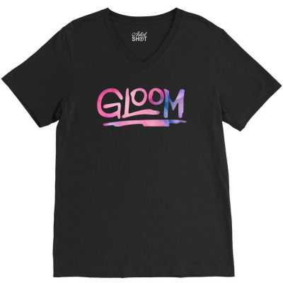 Gloom Symbol Youtube Watercolor V-neck Tee Designed By Sengul