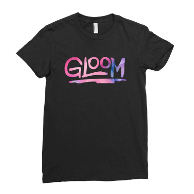 Gloom Symbol Youtube Watercolor Ladies Fitted T-shirt Designed By Sengul