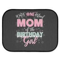 Mom Of The Birthday Girl Shirt Winter Onederland Family Rear Car Mat | Artistshot