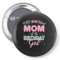 Mom Of The Birthday Girl Shirt Winter Onederland Family Pin-back Button | Artistshot