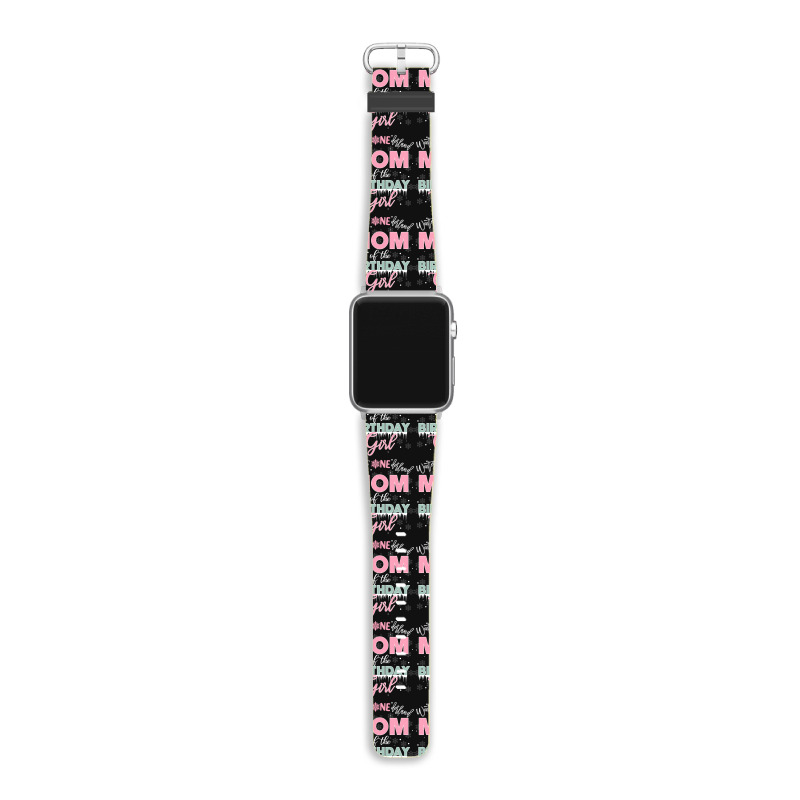 Mom Of The Birthday Girl Shirt Winter Onederland Family Apple Watch Band | Artistshot