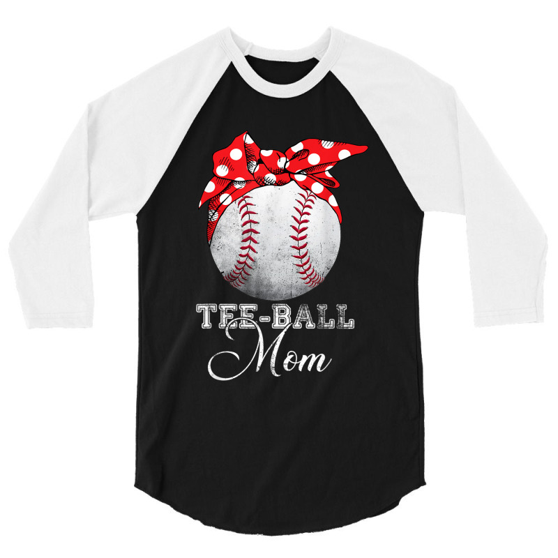 Baseball Headband Teeball Mom Tee Ball Mother Day Mothers T Shirt 3/4 Sleeve Shirt by Great Tshirt | Artistshot