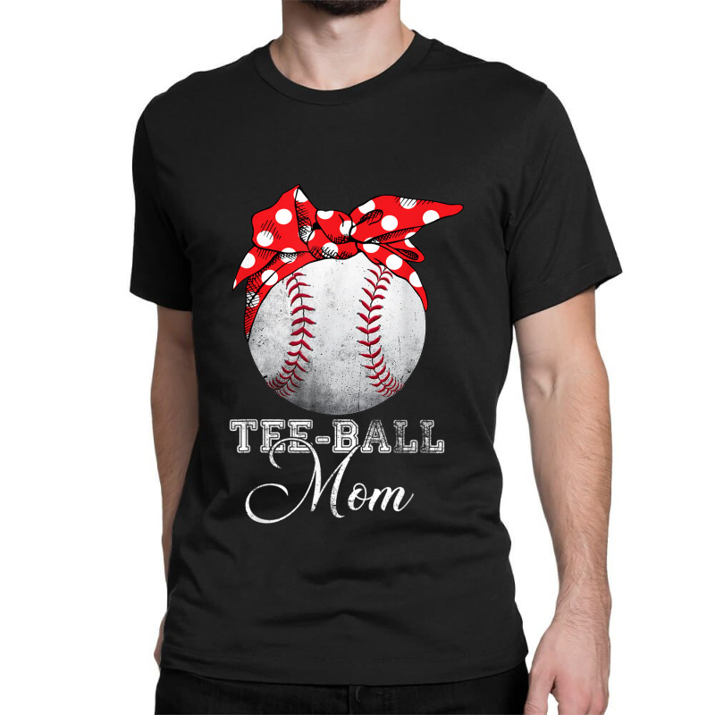 Baseball Headband Teeball Mom Tee Ball Mother Day Mothers T Shirt Classic T-shirt by Great Tshirt | Artistshot