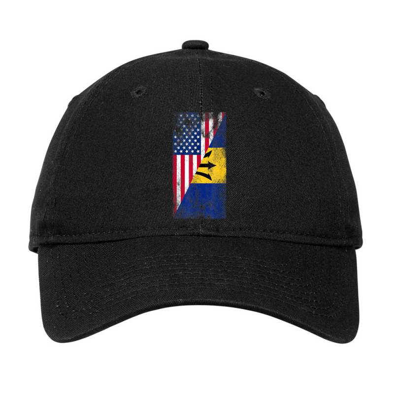 Usa Barbados Flags   United States Of America, Barbadian T Shirt Adjustable Cap by rostinoko | Artistshot