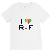 I Love Rf V-neck Tee | Artistshot